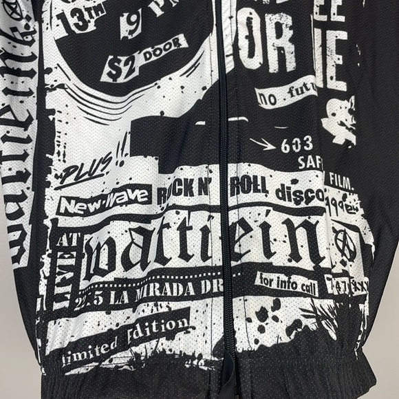 WATTIE INK Men’s Cycling Shirt Jersey SZ Large Made in USA American Flag - Picture 2 of 10